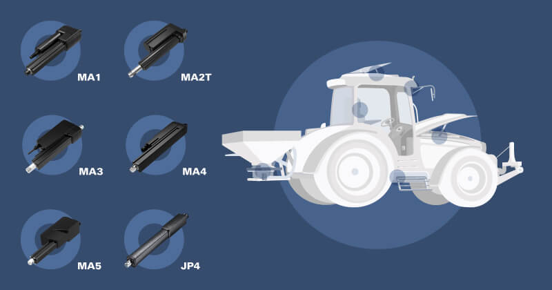 verin electrique intelligent pour engin agricole